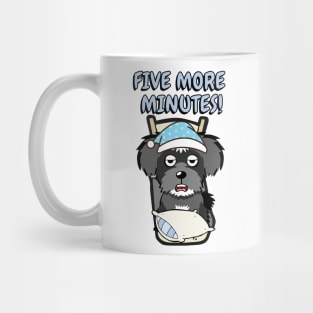 Lazy schnauzer cant get out of bed Mug